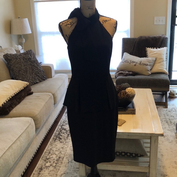 Badgley Mischka Peplum Dress - Picture 2 of 9